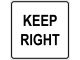 KEEP RIGHT